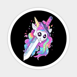 Party Unicorn EDM DJ Cute Rainbow Magnet